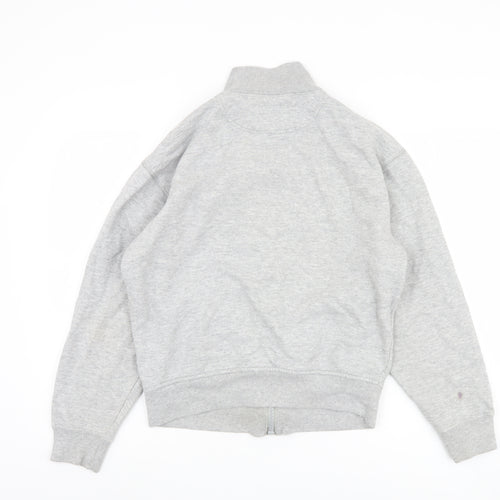 Schott Women's Grey Cotton Basic Jacket M
