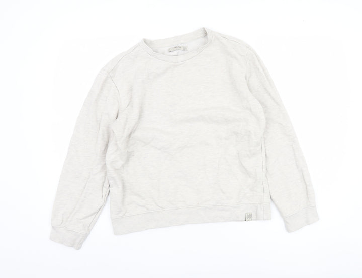 Mango Unisex Beige Sweatshirt Pullover Size 10