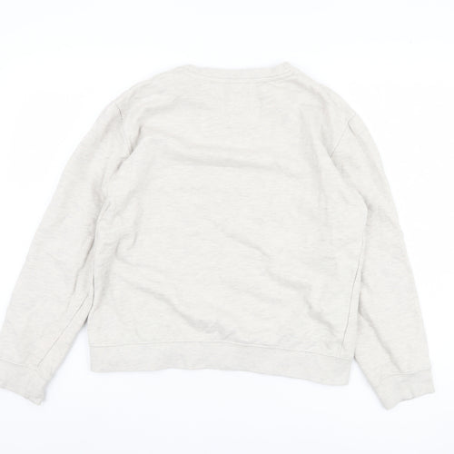 Mango Unisex Beige Sweatshirt Pullover Size 10