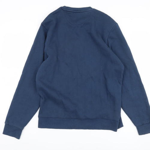 Red Tape Men's Blue Graphic Print Sweatshirt L