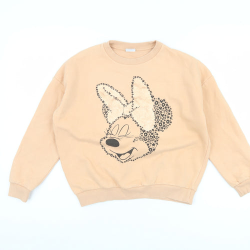 Disney Girls Beige Minnie Mouse Sweatshirt 9-10 Years