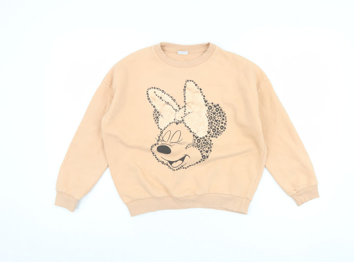 Disney Girls Beige Minnie Mouse Sweatshirt 9-10 Years