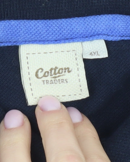 Cotton Traders Men's Blue 4XL Polo Shirt