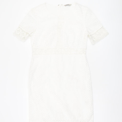 Marks and Spencer Ivory Sheath Dress - Size 8