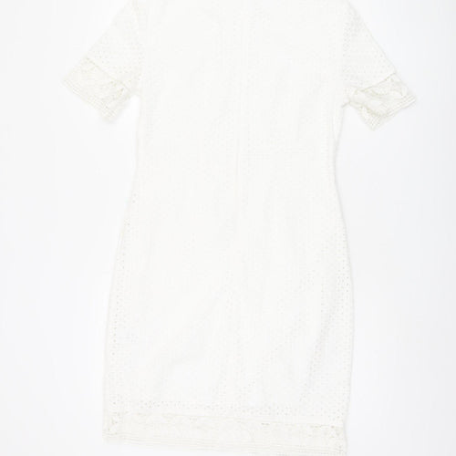 Marks and Spencer Ivory Sheath Dress - Size 8