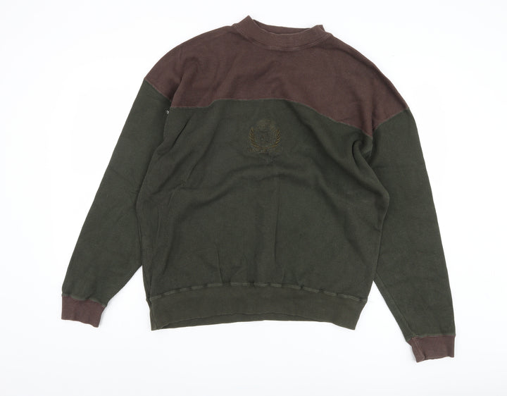 Walker and Shaw Men's Green Pullover Sweatshirt