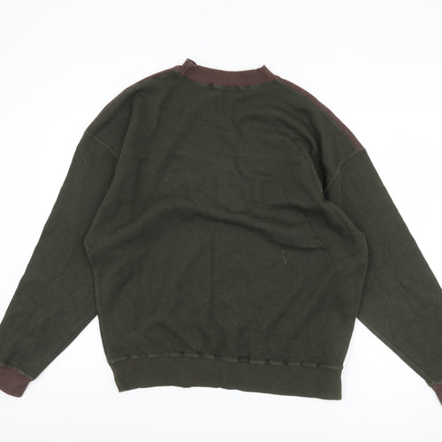 Walker and Shaw Men's Green Pullover Sweatshirt
