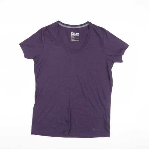 Nike Women's Purple Dri-Fit T-Shirt, Size M