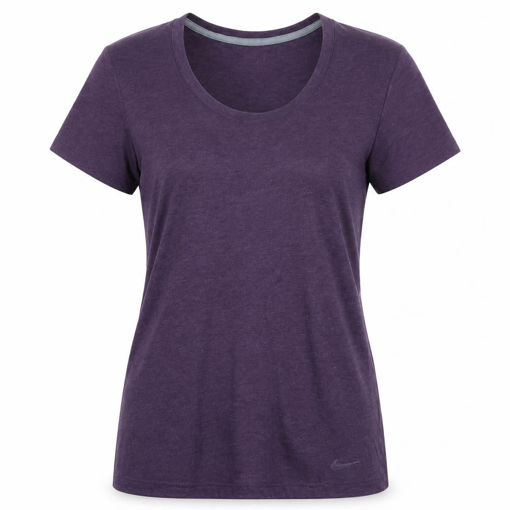 Front view of Nike Women's Purple Dri-Fit T-Shirt, size M