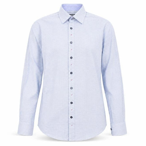 Stvdio by Jeff Banks Men's Blue Geometric Shirt 15.5