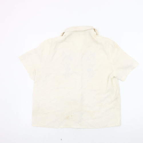 Eastex Women's Ivory Embroidered Blouse Size 10