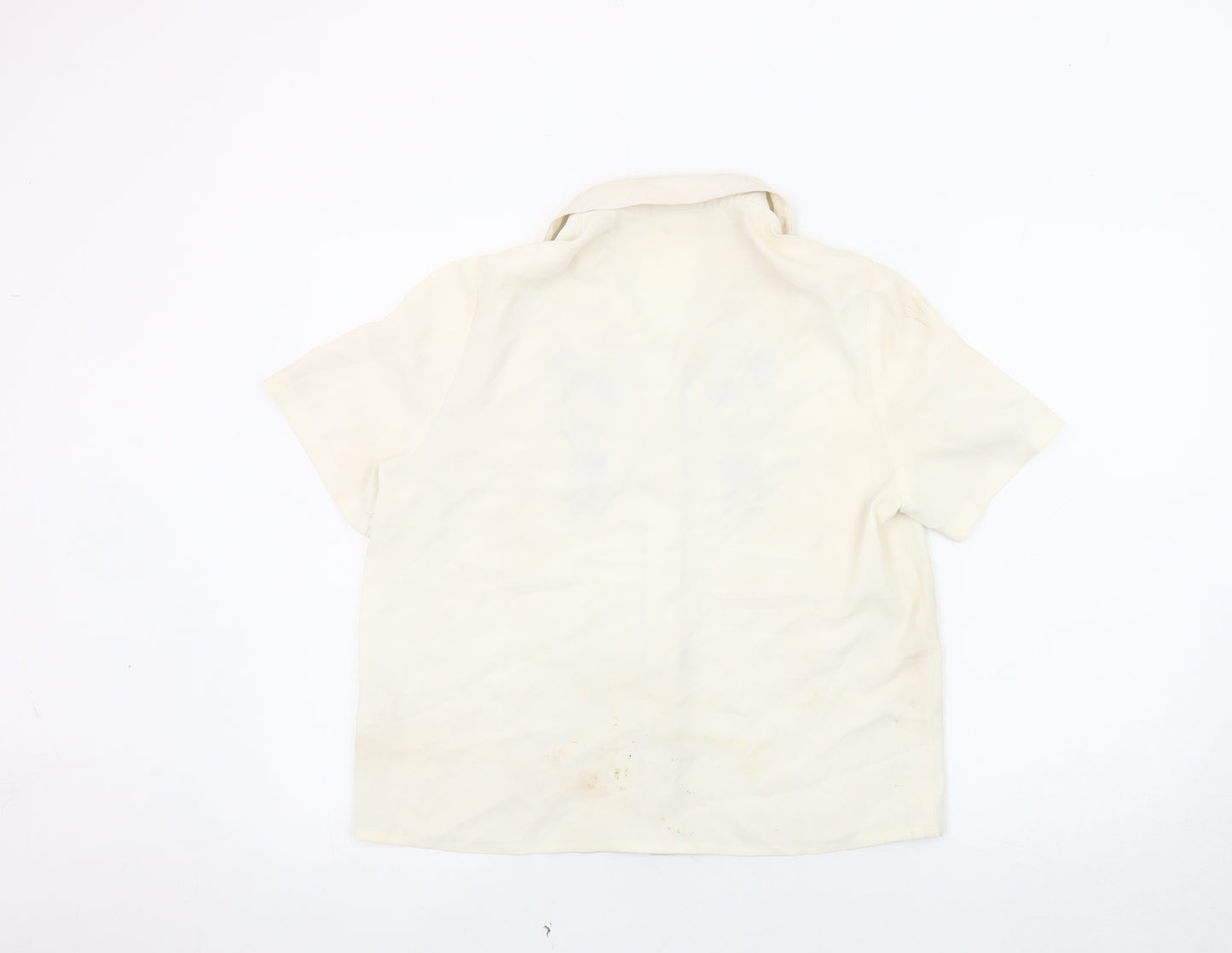 Eastex Women's Ivory Embroidered Blouse Size 10