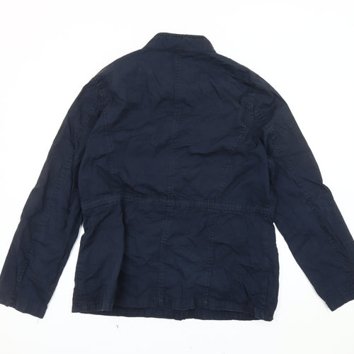 Dorothy Perkins Women's Blue Military Jacket Size 16