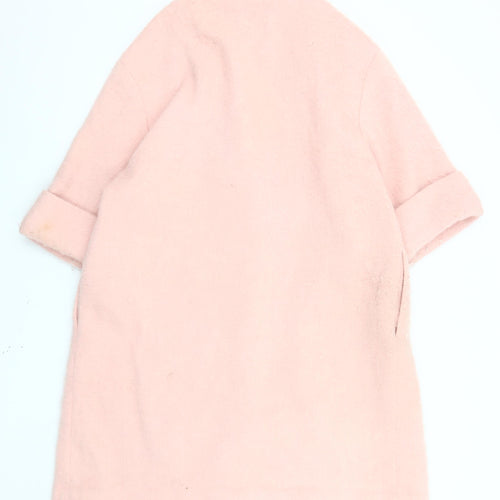 H&M Women’s Pink 3/4 Sleeve Mid-Length Coat 16