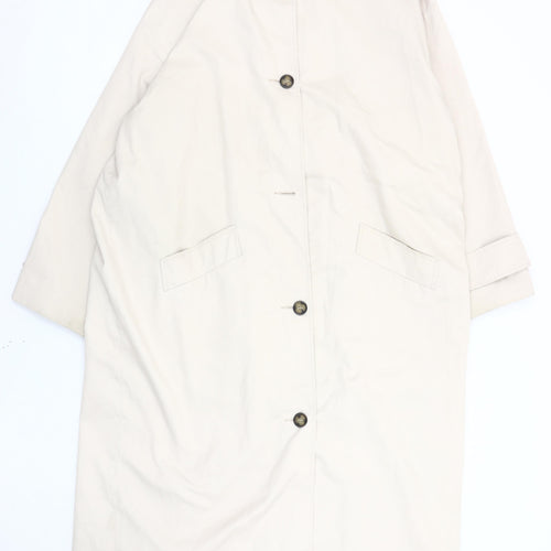 ASOS DESIGN Women's Beige Trench Coat Size 16