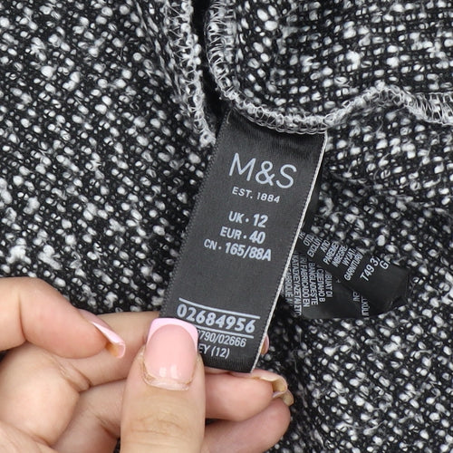 Marks and Spencer Women's Grey Long Sleeve Cardigan Size 12