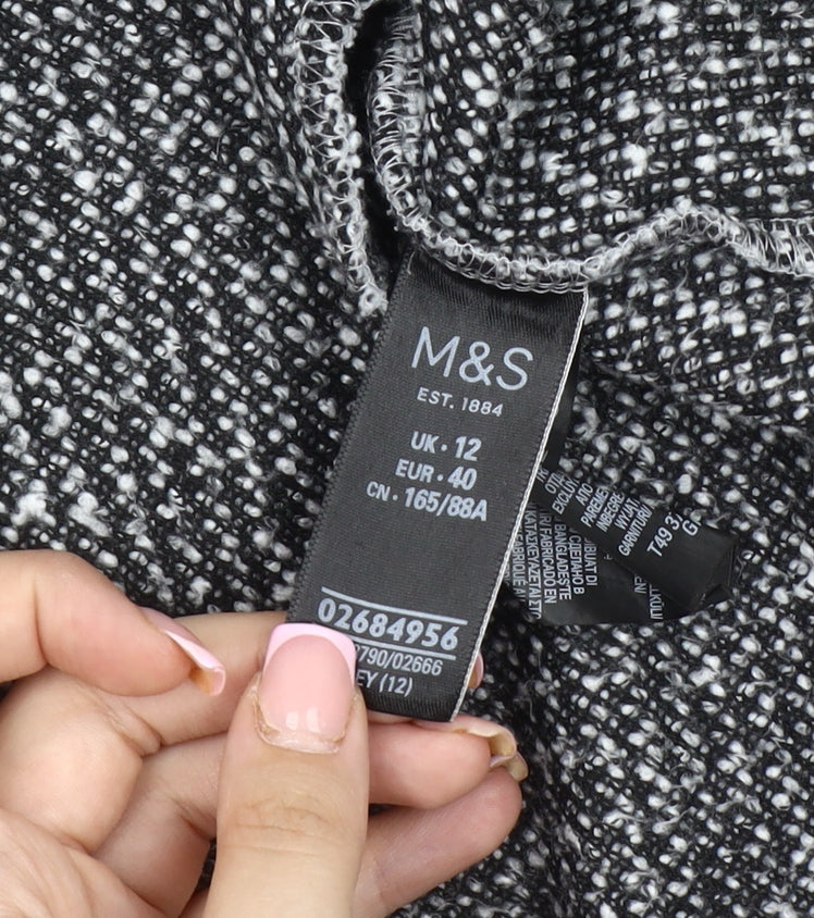 Marks and Spencer Women's Grey Long Sleeve Cardigan Size 12