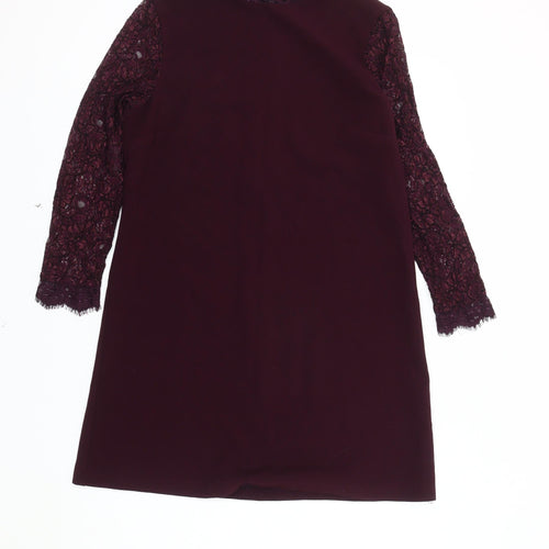 Topshop Women's Purple Shift Dress Size 10
