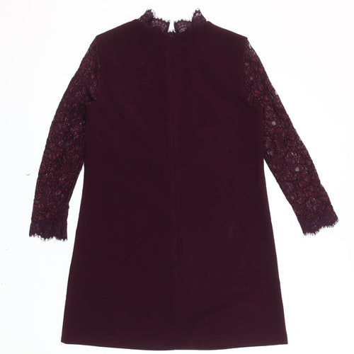 Topshop Women's Purple Shift Dress Size 10