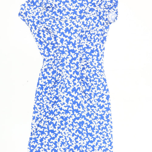 Wallis Women's Blue Butterflies Dress Size 10
