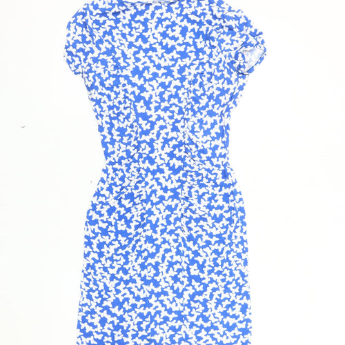 Wallis Women's Blue Butterflies Dress Size 10