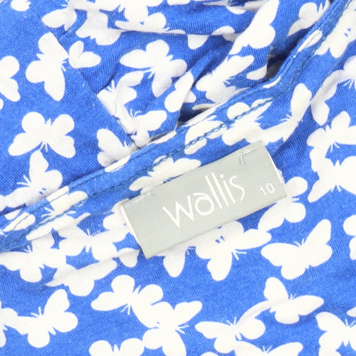 Wallis Women's Blue Butterflies Dress Size 10