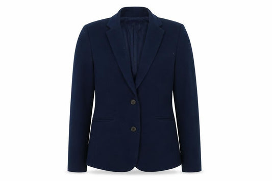 Front view of Gap Blue Women's Blazer Jacket, size 10, Regular Fit