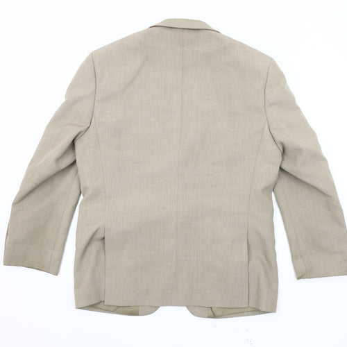 Greenwoods Men's Beige Blazer, 40S Polyester, Excellent