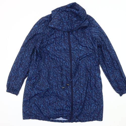 Marks and Spencer Women's Blue Animal Print Relaxed Jacket