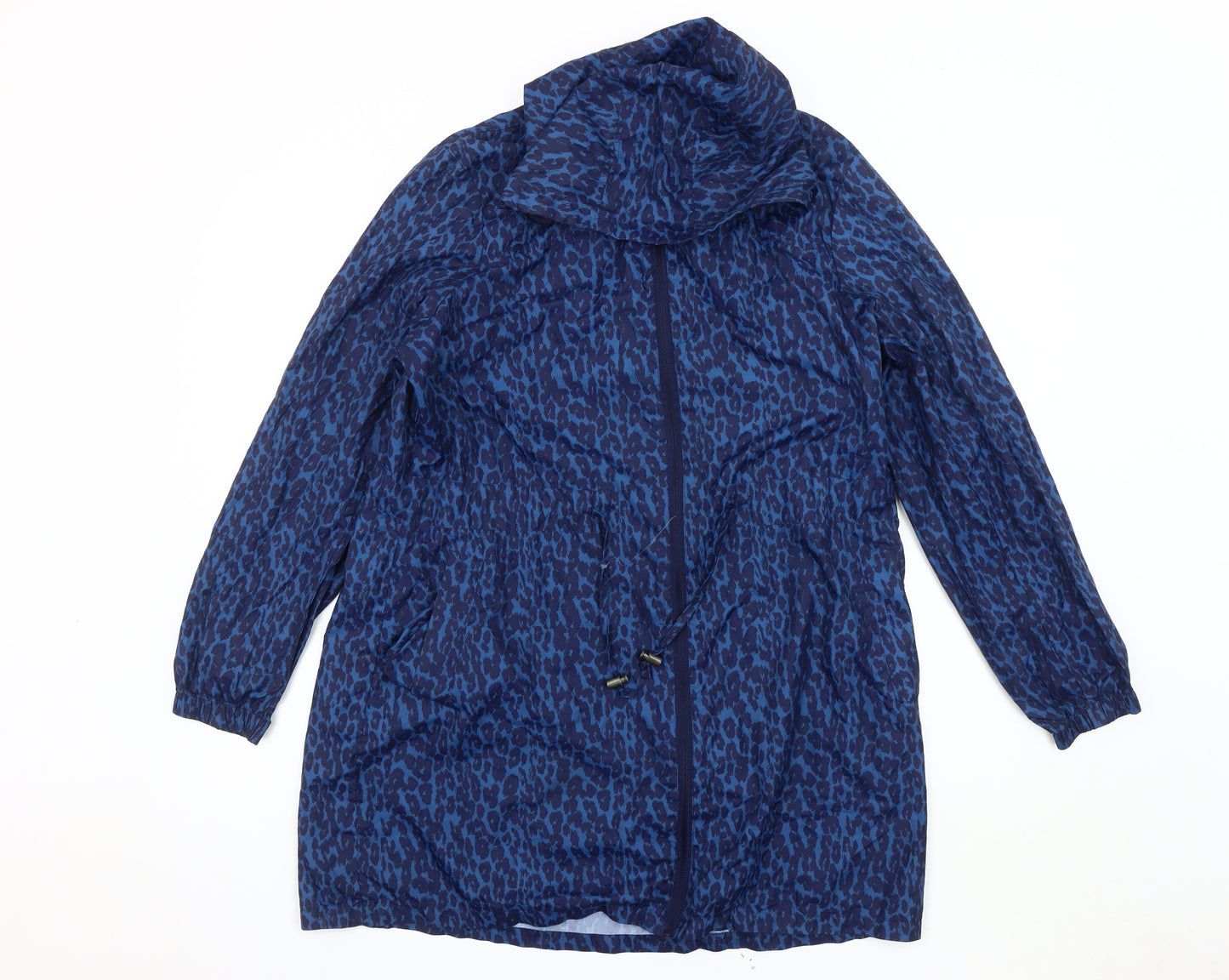 Marks and Spencer Women's Blue Animal Print Relaxed Jacket