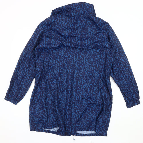 Marks and Spencer Women's Blue Animal Print Relaxed Jacket