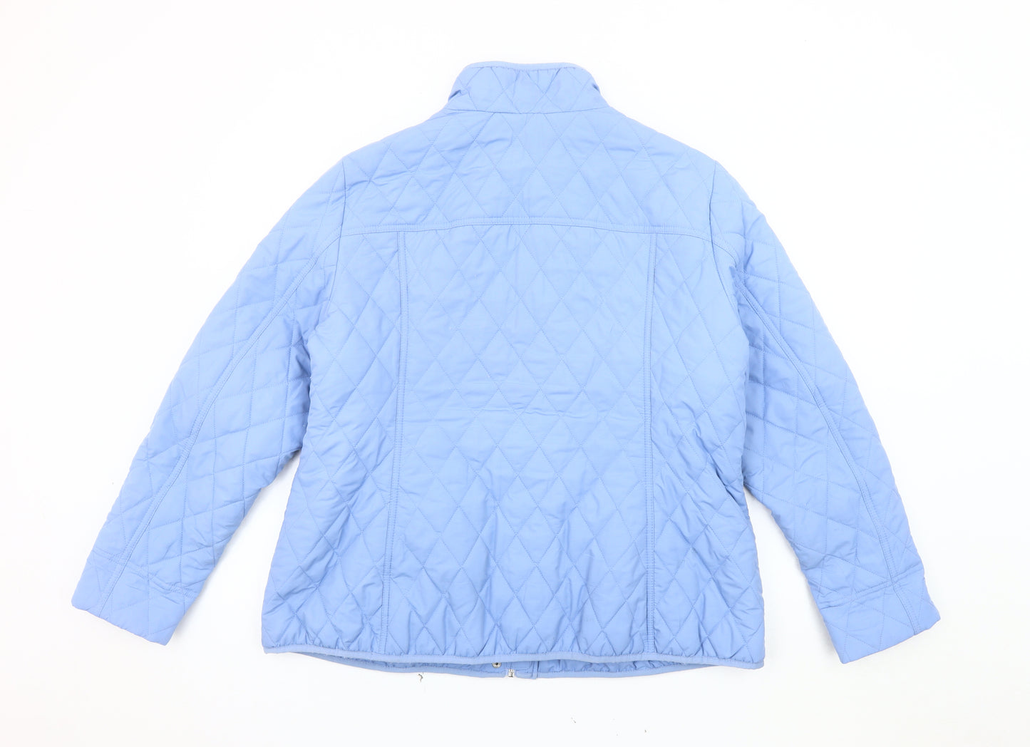 Marks and Spencer Women's Blue Quilted Jacket Size 18