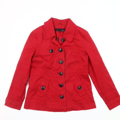 Next Red Women's Size 12 Trench Coat Jacket
