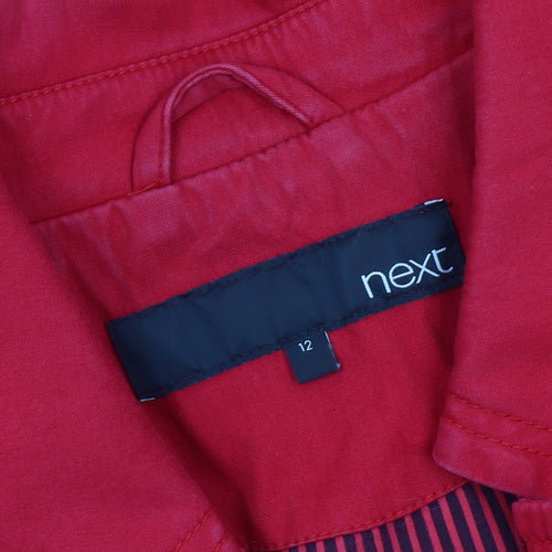 Next Red Women's Size 12 Trench Coat Jacket