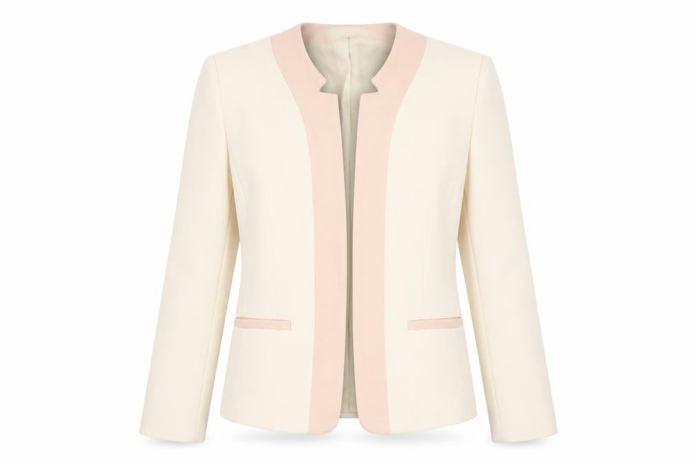 Front view of Principles Ivory Women's Suit Jacket, size 14