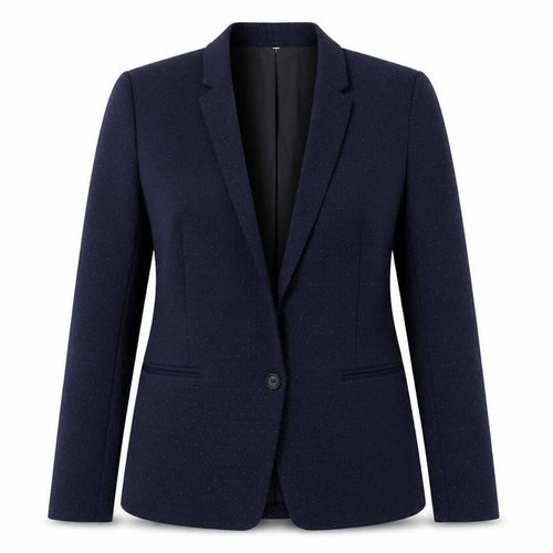 The Kooples Women's Blue Polka Dot Blazer, Size 8
