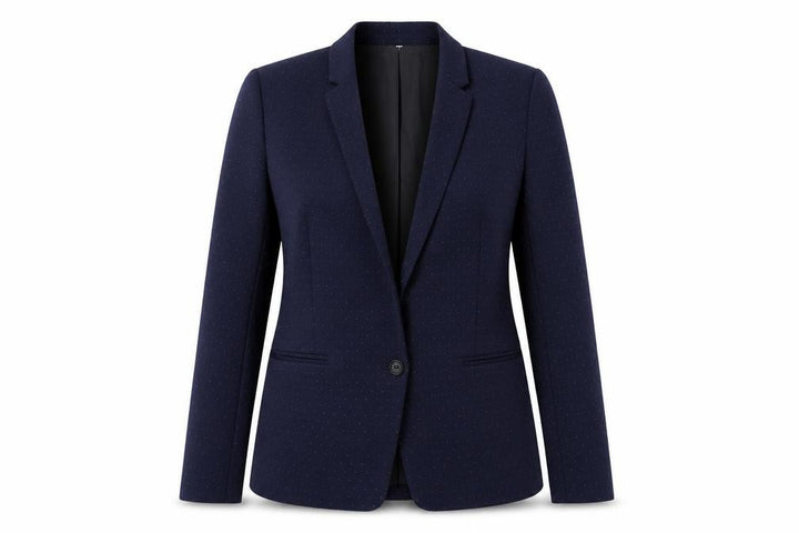 The Kooples Women's Blue Polka Dot Blazer, Size 8
