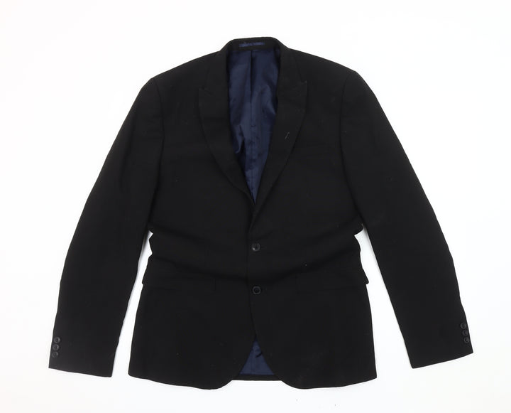 Next Black Men's Blazer Size 40 Long Classic Jacket