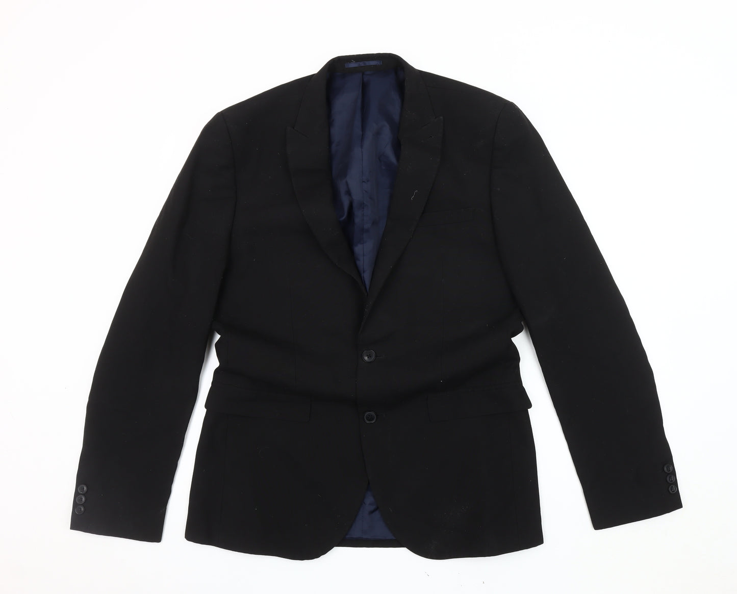 Next Black Men's Blazer Size 40 Long Classic Jacket