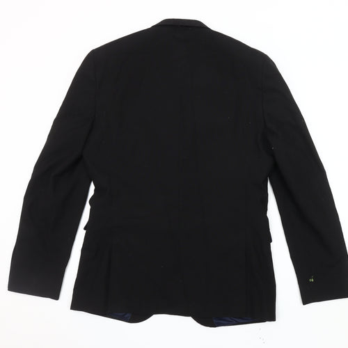 Next Black Men's Blazer Size 40 Long Classic Jacket