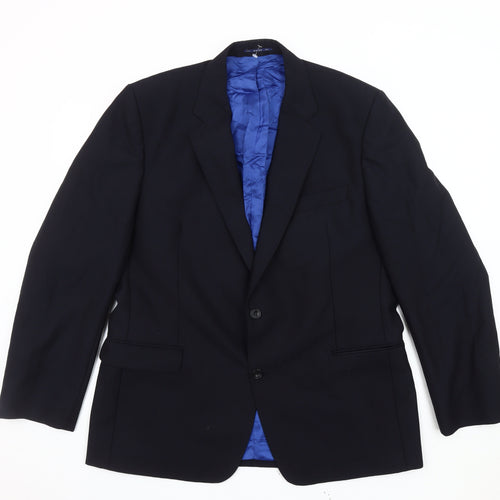 Magee Men’s Blue Blazer 38R Jacket Notch Lapel Formal
