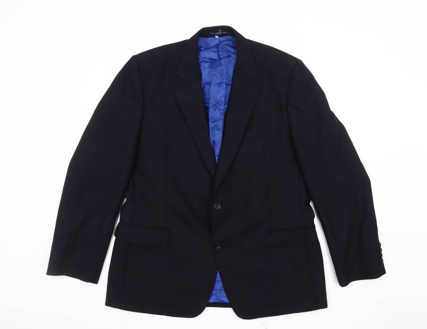 Magee Men’s Blue Blazer 38R Jacket Notch Lapel Formal
