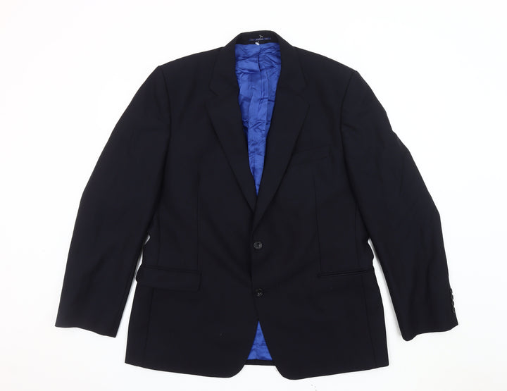 Magee Men’s Blue Blazer 38R Jacket Notch Lapel Formal