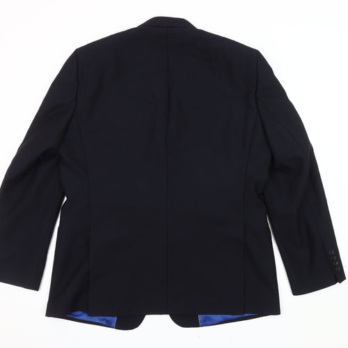 Magee Men’s Blue Blazer 38R Jacket Notch Lapel Formal
