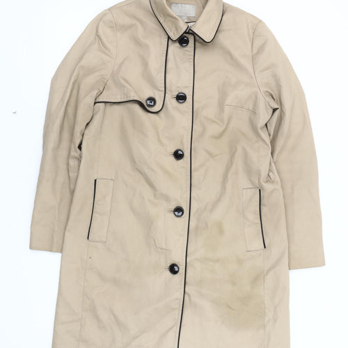 H&M Women's Beige Trench Coat Size 10