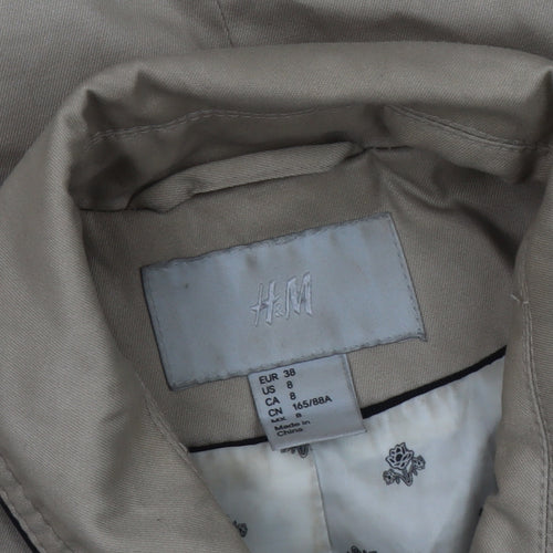 H&M Women's Beige Trench Coat Size 10