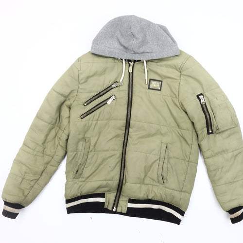 Supply & Demand Men's Green Bomber Jacket M