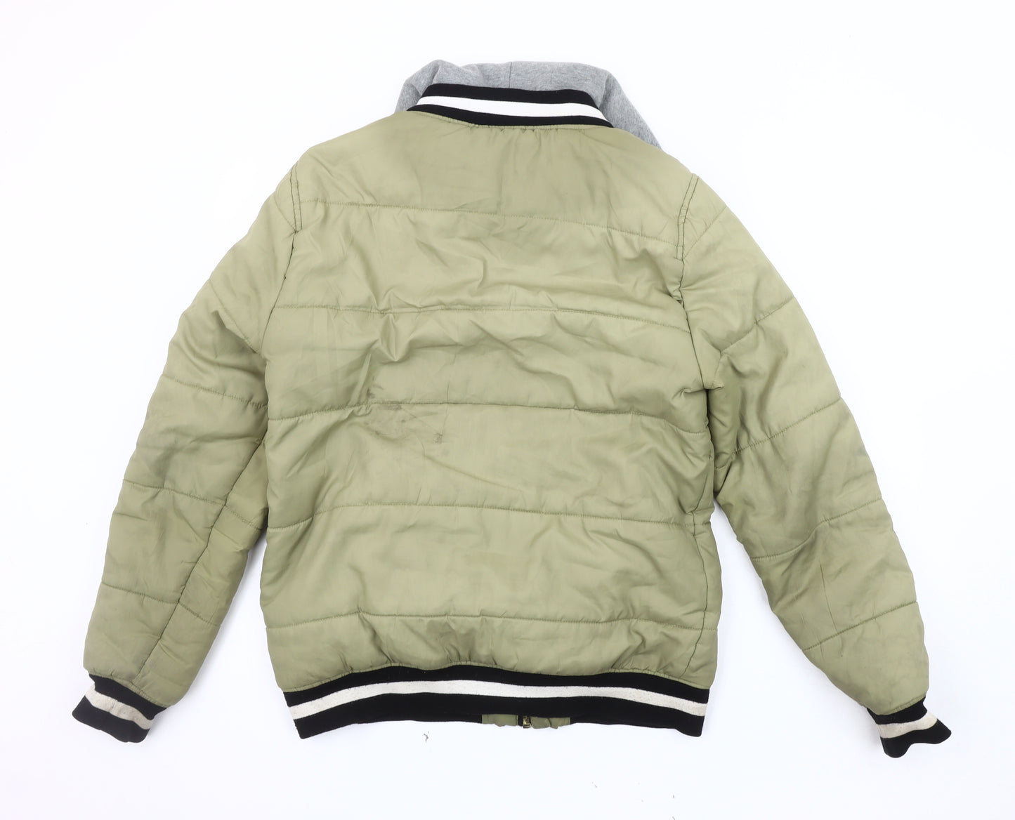 Supply & Demand Men's Green Bomber Jacket M