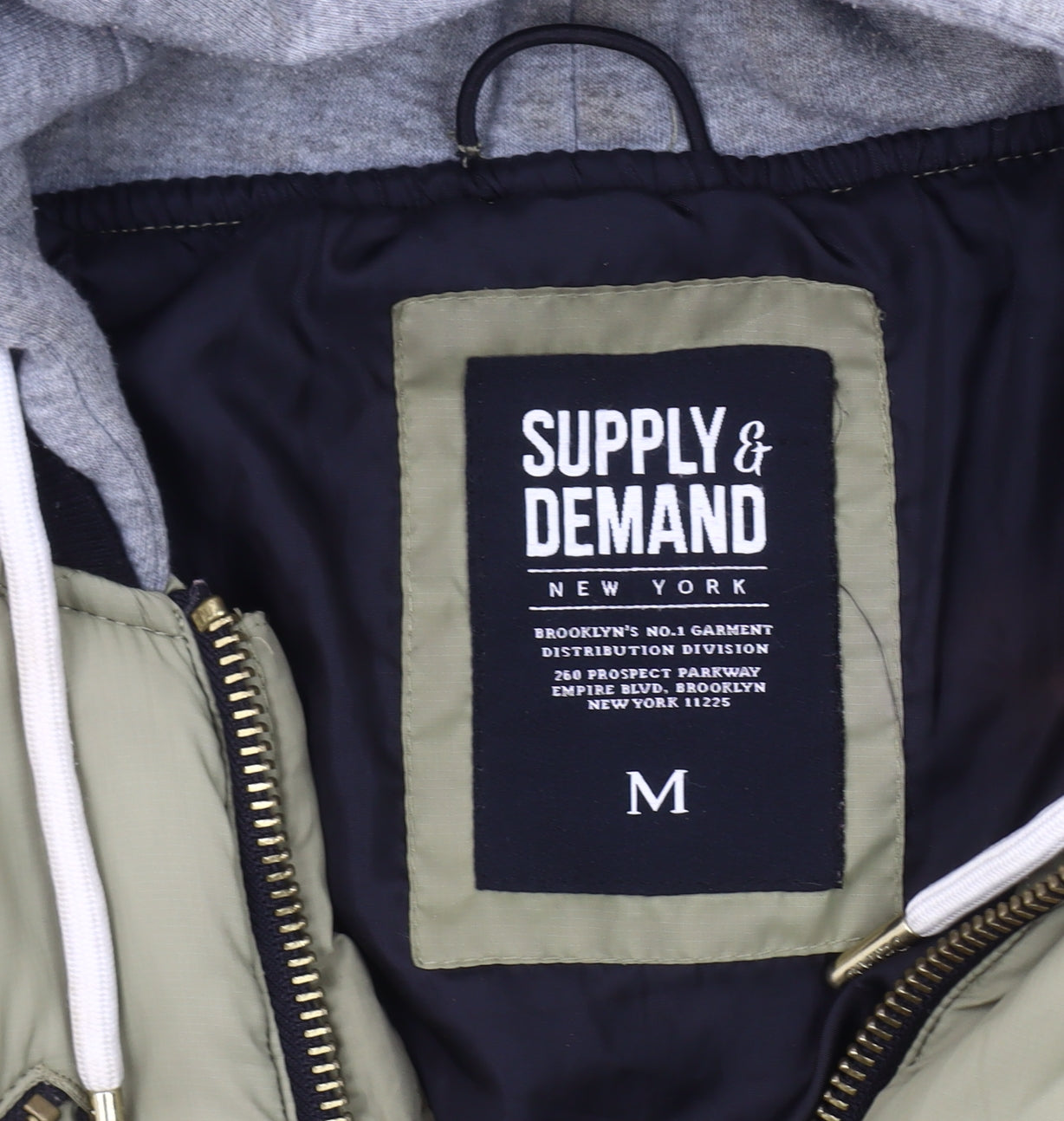 Supply & Demand Men's Green Bomber Jacket M