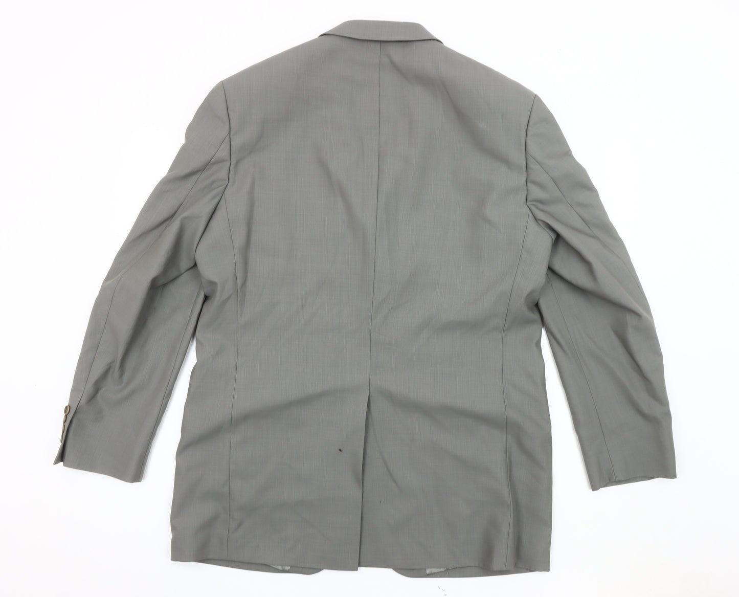 Marks & Spencer Men's Grey Wool Blazer Jacket 42L